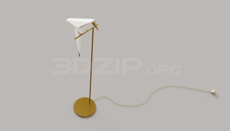 11944. Free 3Ds Max Floor Lamp Model Download