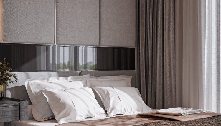 13661. 3Ds Max Bedroom Interior Model Download by Pham Bao Toan