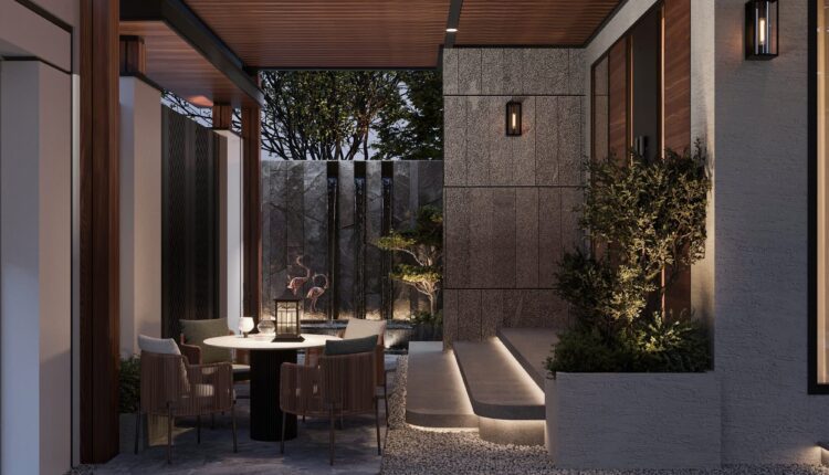 13667. Free 3Ds Max Villa Exterior Model Download By Quoc Tung