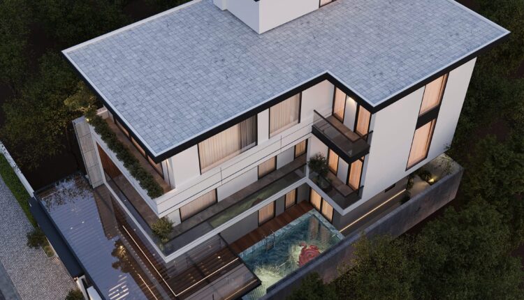 13667. Free 3Ds Max Villa Exterior Model Download By Quoc Tung