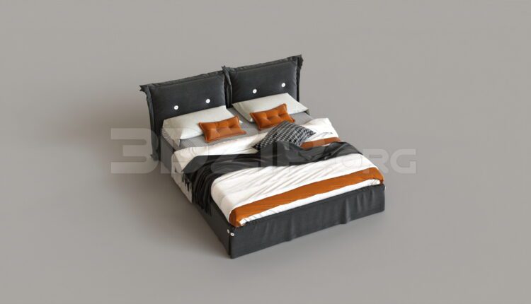 9110. Free 3Ds Max Bed Model Download