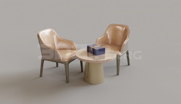 9123. Free 3Ds Max Armchair Model Download