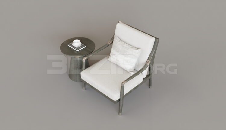 9183. Free 3Ds Max Armchair Model Download