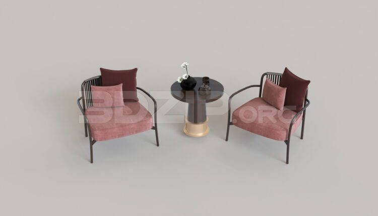 9214. Free 3Ds Max Armchair Model Download