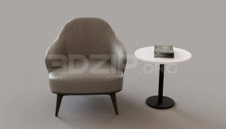 9245. Free 3Ds Max Armchair Model Download