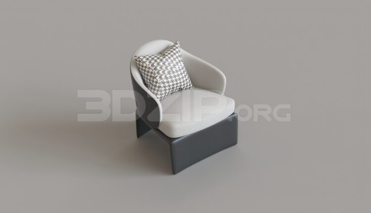 9254. Free 3Ds Max Armchair Model Download