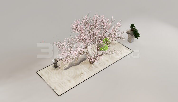 9269. Free 3Ds Max Indoor Decorative Plant Set Model Download