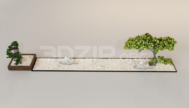 9271. Indoor Decorative Plant Set Model Download