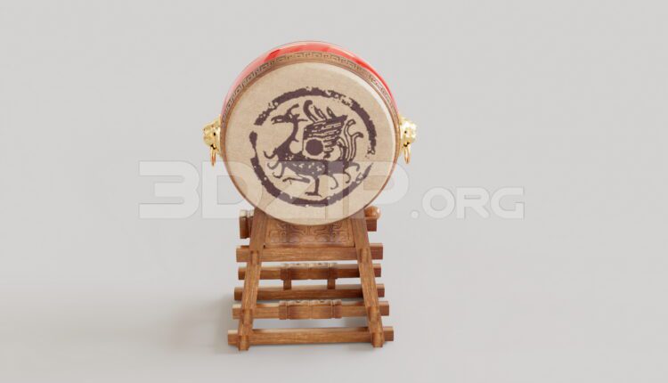 9275. Free 3Ds Max Taiko Drum Model Download