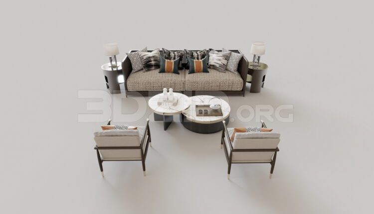 9293. Free 3Ds Max Sofa Model Download