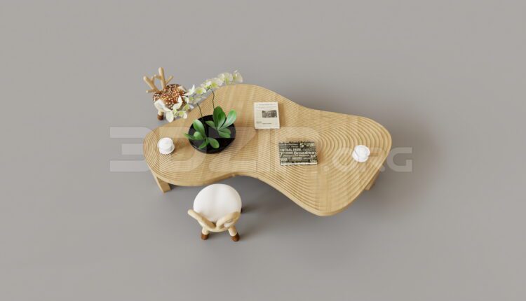 9312. Free 3Ds Max Tea Table Model Download
