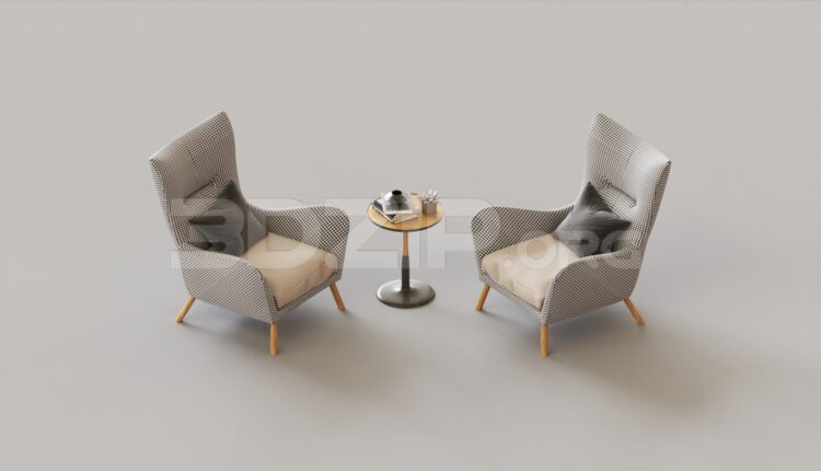 9328. Free 3Ds Max Armchair Model Download
