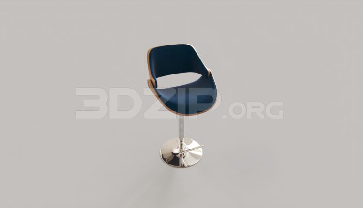9331. Free 3Ds Max Bar Stool Model Download