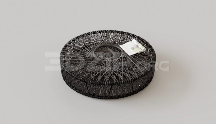 9347. Free 3Ds Max Tea Table Model Download