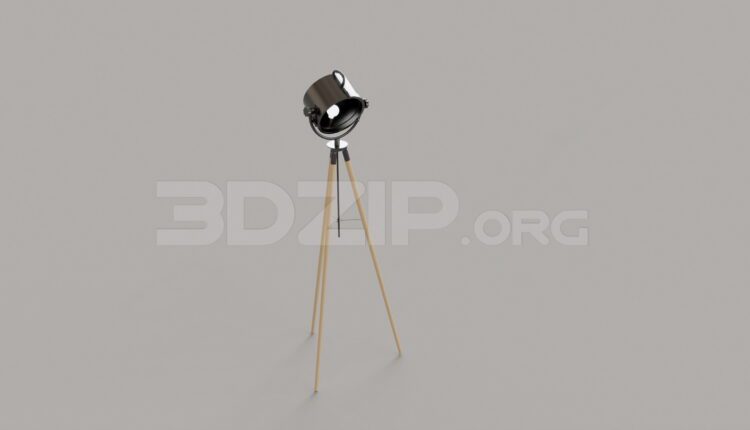 9353. Free 3Ds Max Floor Lamp Model Download
