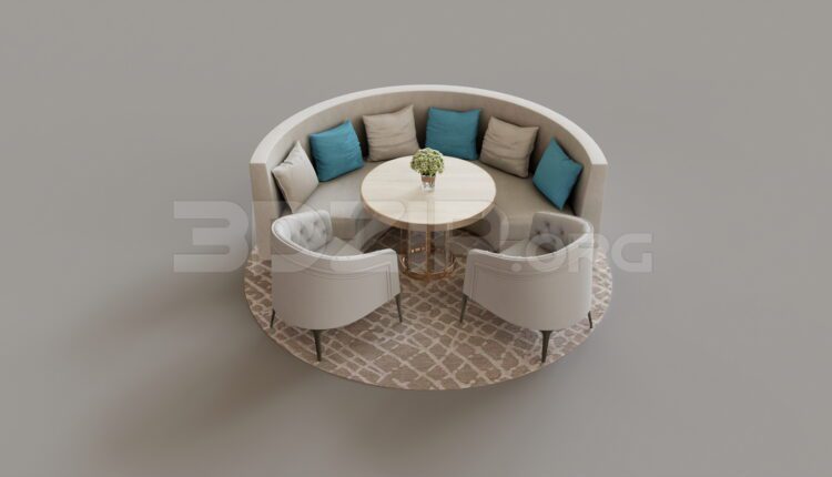 9355. Free 3Ds Max Sofa Model Download
