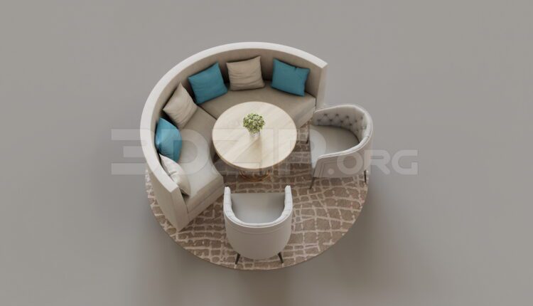 9355. Free 3Ds Max Sofa Model Download