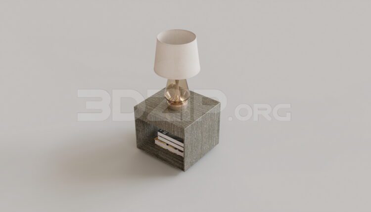 9357. Free 3Ds Max Bedside Table Model Download