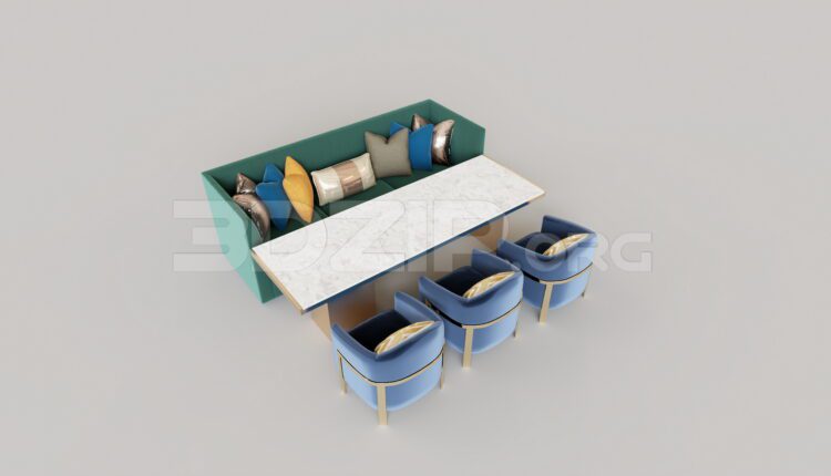 9362. Free 3Ds Max Sofa Model Download