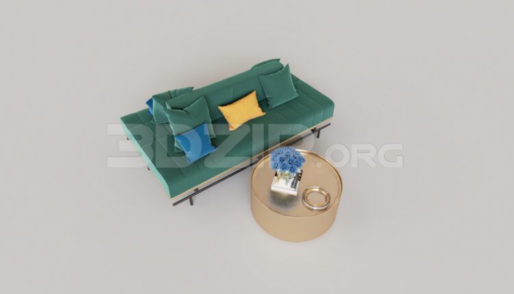 9363. Free 3Ds Max Sofa Model Download