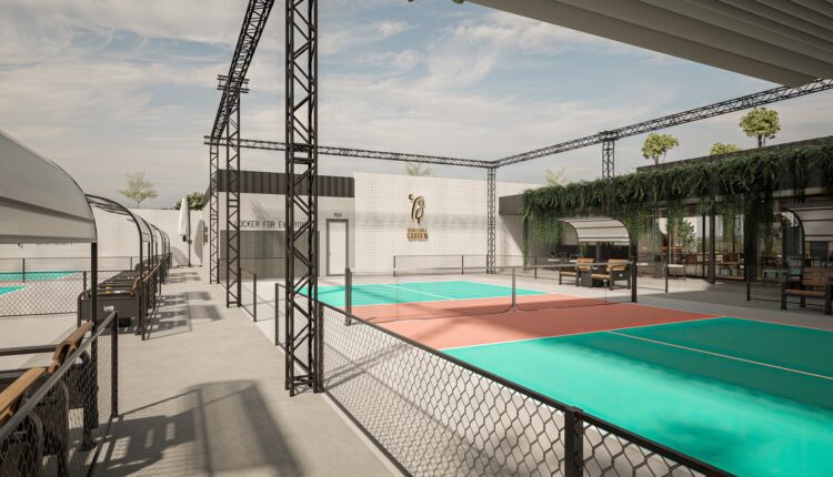 13683. 3Ds Max PICKLEBALL Garden Exterior Model Download by Thanh Dang