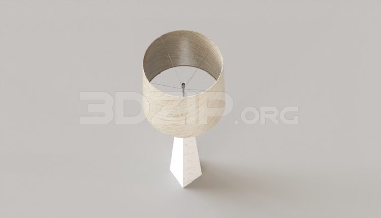 9391. Free 3Ds Max Table Lamp Model Download
