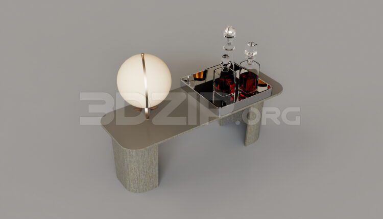 9421. Free 3Ds Max Console Table Model Download