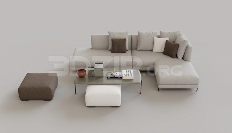 9425. Free 3Ds Max Sofa Model Download