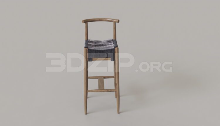 9447. Free 3Ds Max Bar Stool Model Download