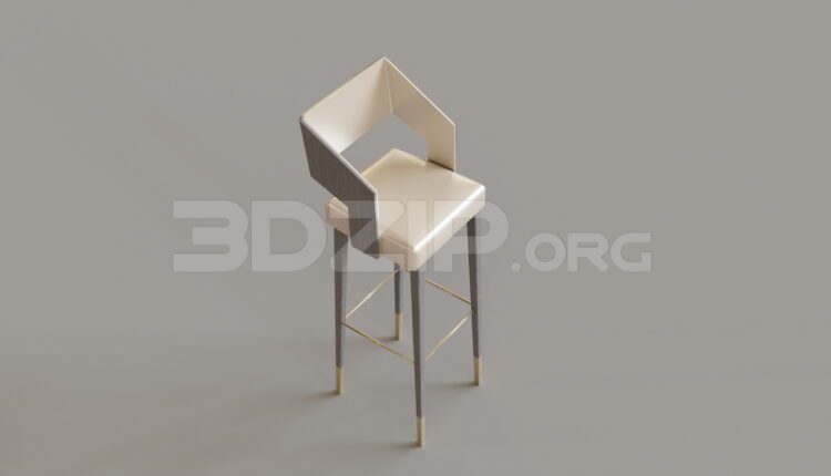 9479. Free 3Ds Max Bar Stool Model Download