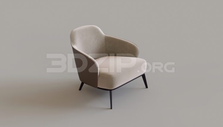 9491. Free 3Ds Max Armchair Model Download
