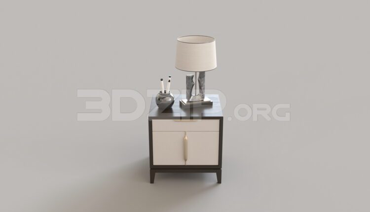 9495. Free 3Ds Max Bedside Table Model Download