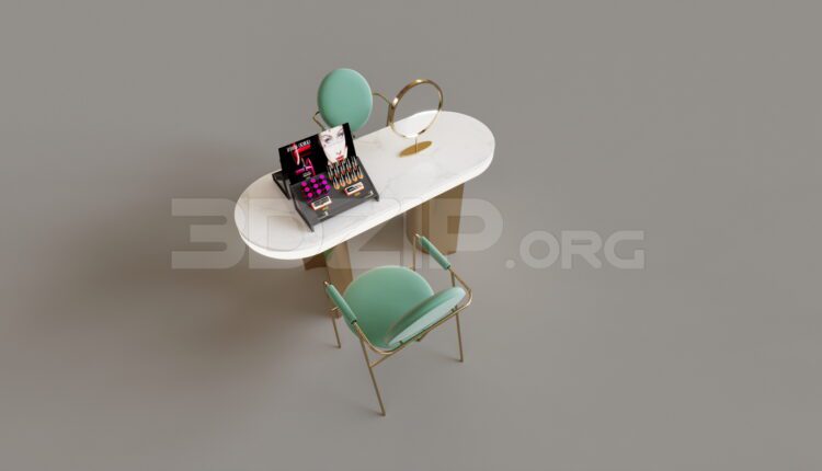 9496. Free 3Ds Max Dressing Table Model Download