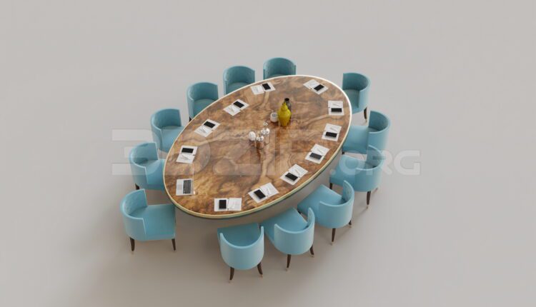 9505. Free 3Ds Max Dining Table And Chair Model Download