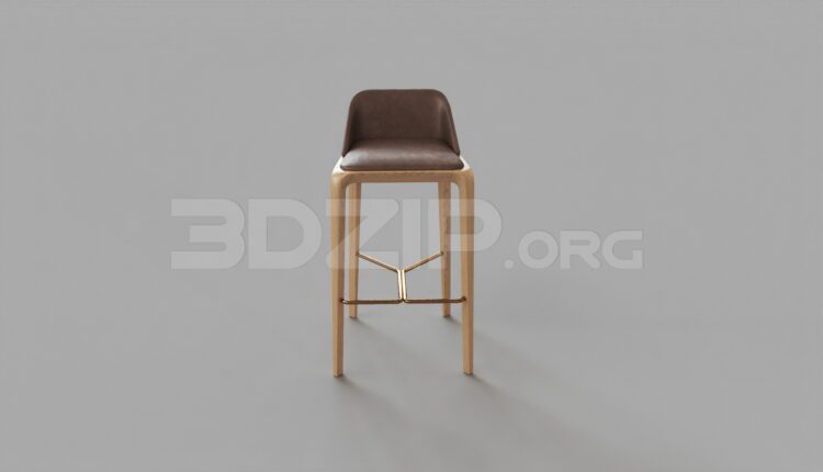 9510. Free 3Ds Max Bar Stool Model Download