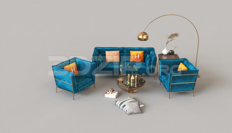 9538. Free 3Ds Max Sofa Model Download
