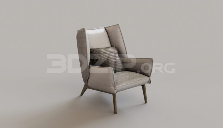9544. Free 3Ds Max Armchair Model Download