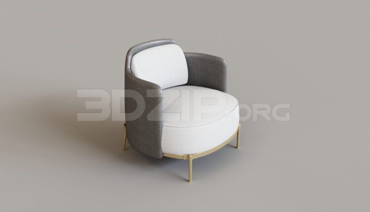 9548. Free 3Ds Max Armchair Model Download