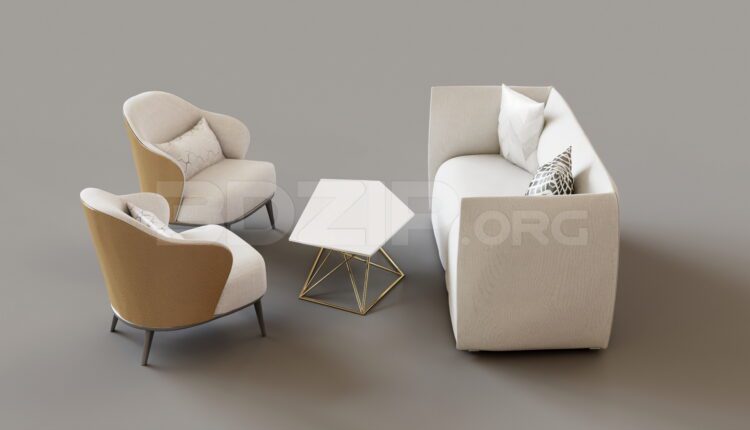 9557. Free 3Ds Max Sofa Model Download