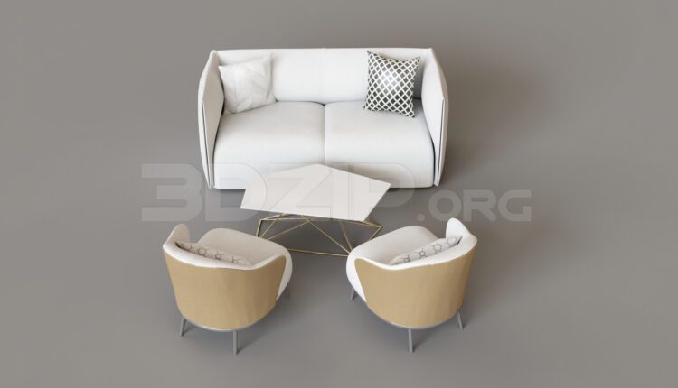 9557. Free 3Ds Max Sofa Model Download