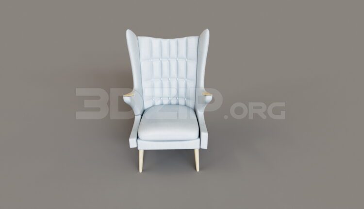 9559. Free 3Ds Max Armchair Model Download (2)