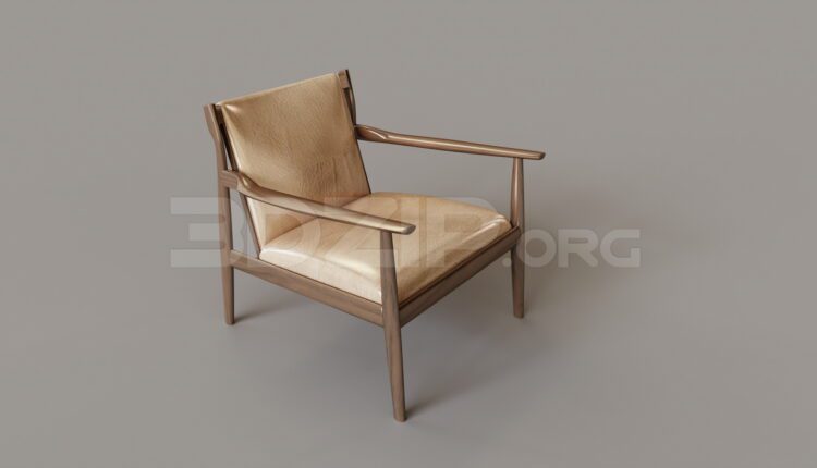9564. Free 3Ds Max Armchair Model Download