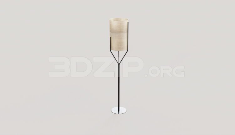 9570. Free 3Ds Max Floor Lamp Model Download