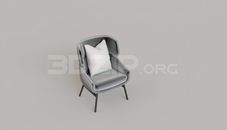 9580. Free 3Ds Max Armchair Model Download