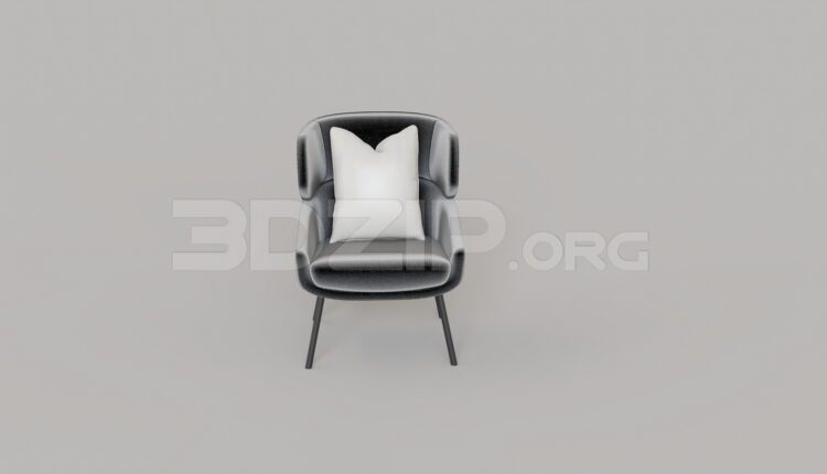 9580. Free 3Ds Max Armchair Model Download