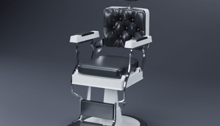 Free 3D Barber Chair Model by Beldean Sebastian