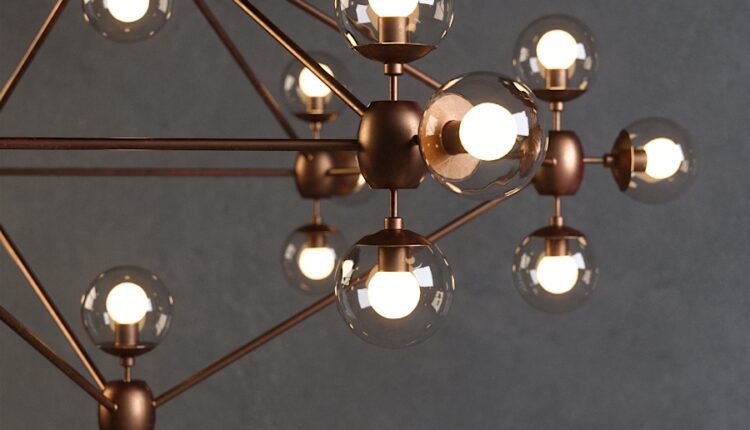 Free 3D Bola Suspension 21 Chandelier Model by CGMood