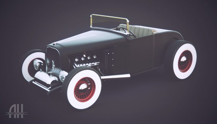 Free 3D Model 32 Ford Hot Rod by Alberto Hernandez