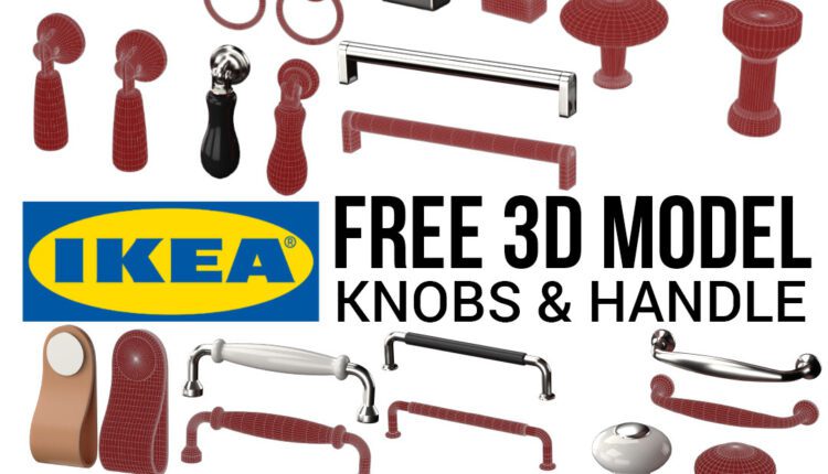 Free 3D Model IKEA KNOBS & HANDLES By MIBS