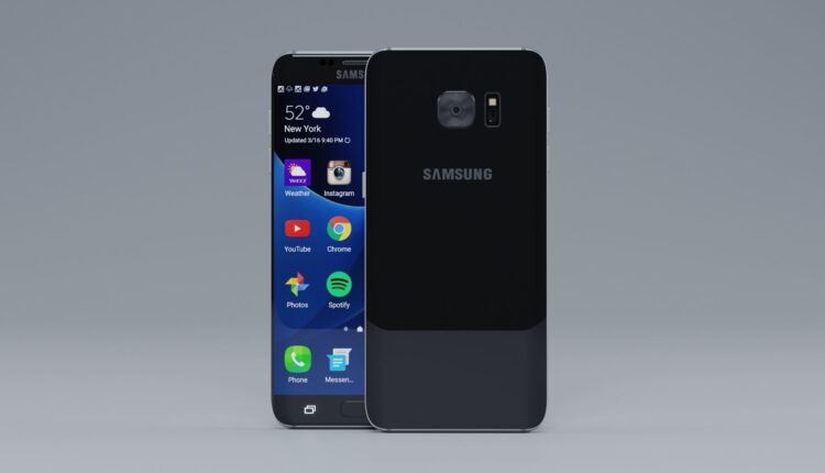 Free 3D Samsung s7 edge Model by Beldean Sebastian